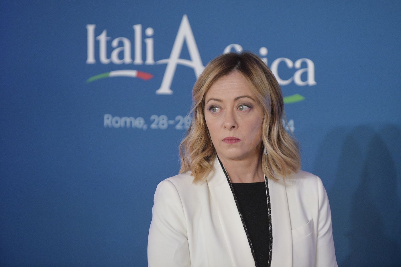 Rome, 2024: Prime Minister Giorgia Meloni at the Italy-Africa Summit in January.