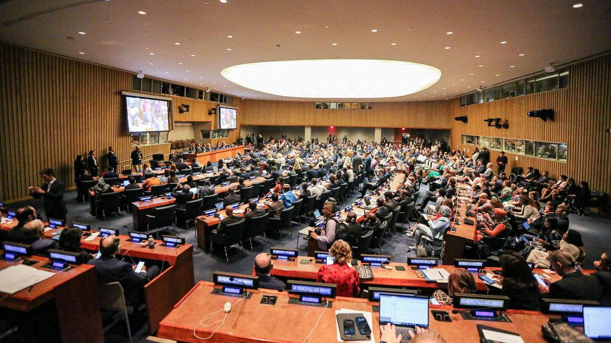Climate Ambition Summit am UN-Hauptsitz während der UN-Generalversammlung 2023 in New York Climate Ambition Summit am UN-Hauptsitz während der UN-Generalversammlung 2023 in New York