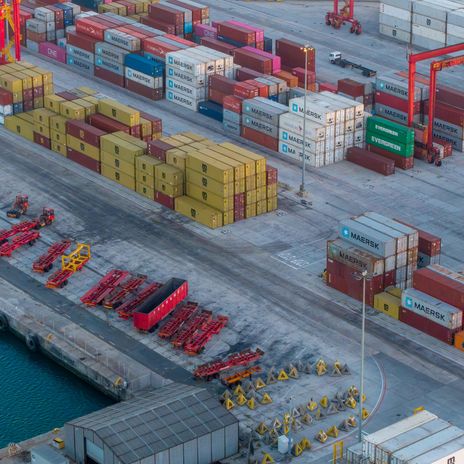 Container-Terminal in Kapstadt, Südafrika, Januar 2026 (Symbolbild)